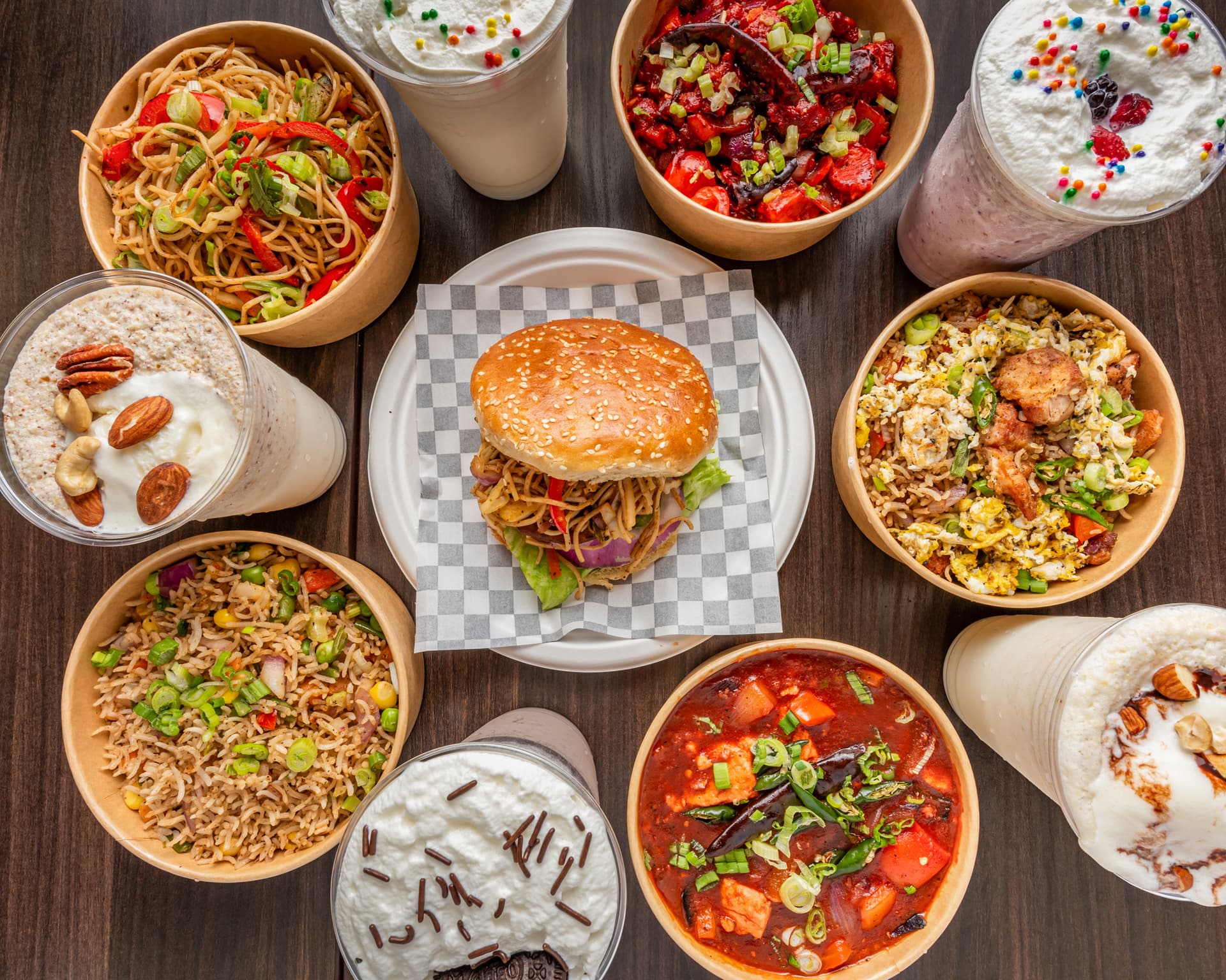 Khatta Meetha restaurant interior and food photography